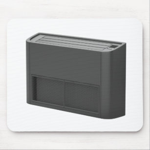 Klimaanlage auf schwarzem Boden Mousepad