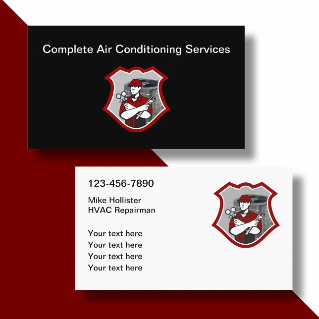 Klimaanlage HVAC Business Card Visitenkarte (Von Creator hochgeladen)