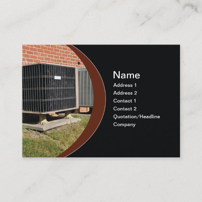 Klimaanlage im Freien Visitenkarte (Vorderseite)