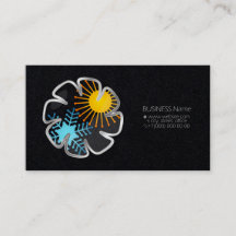 Klimaanlage Ventilator Sonne und Schneeflocken Bus