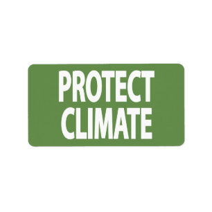 Klimaschutz Adressaufkleber