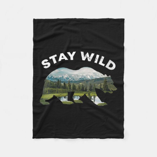 Klimaschutz für Frauen Fleecedecke (Vorderseite)