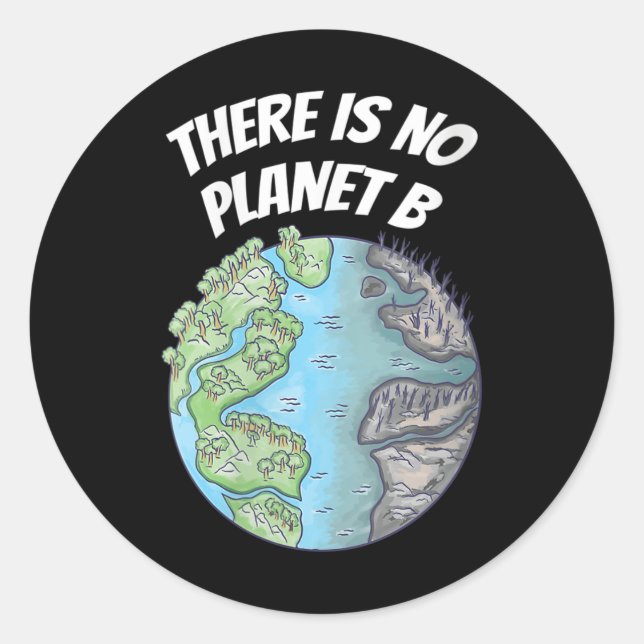 Klimaschutz für Frauen Runder Aufkleber (Vorderseite)