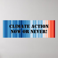 Klimaschutz jetzt! Poster für Klimastreifen