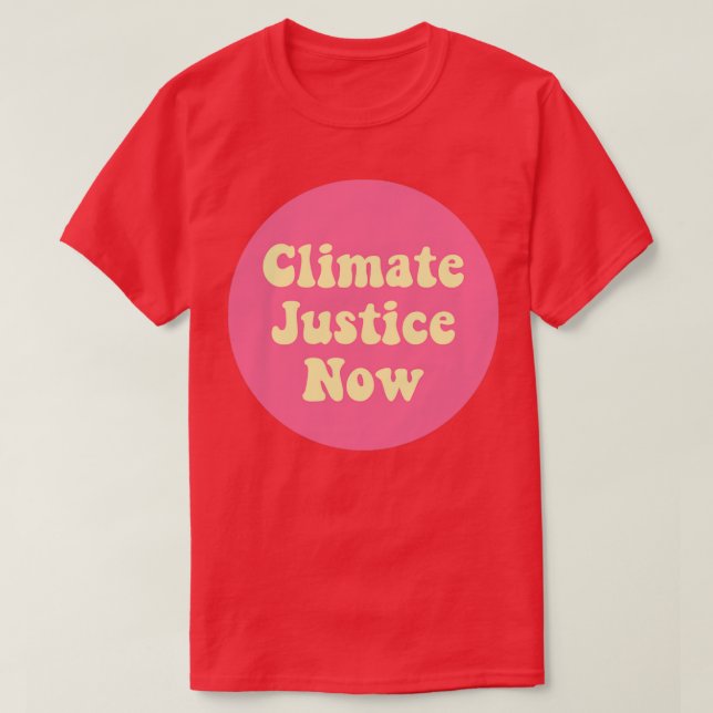 Klimaschutz jetzt T-Shirt (Design vorne)