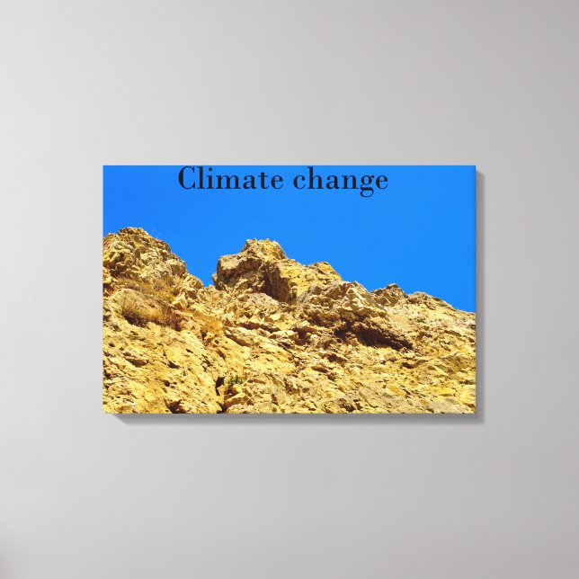 Klimaschutz Leinwanddruck (Vorderseite)