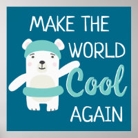 Klimaschutz stoppen Eisbär mit Schwimmring