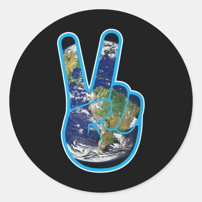 Klimaschutz - Tag der Erde Runder Aufkleber (Vorderseite)