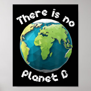Klimaschutzplan Origami Earth Planet B Env Poster
