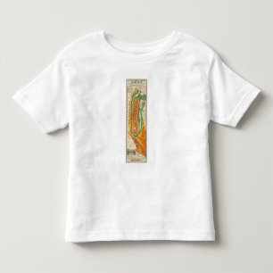 Klimatische Karte von Kalifornien Kleinkind T-shirt