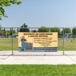 Klimatisierende Heizung HVAC groß anpassen Banner