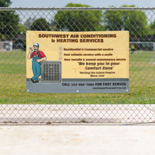Klimatisierende Heizung HVAC Shop anpassen Banner
