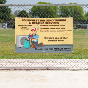 Klimatisierende Heizung HVAC Shop anpassen Banner