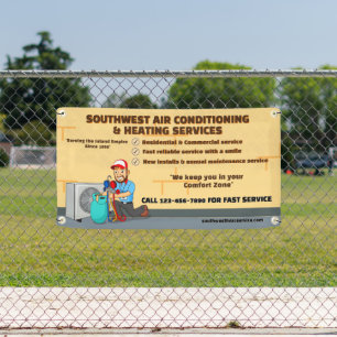 Klimatisierende Heizung HVAC Shop anpassen Banner