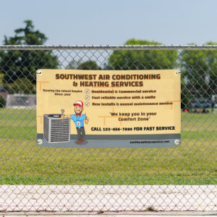 Klimatisierende Heizung HVAC Shop anpassen Banner