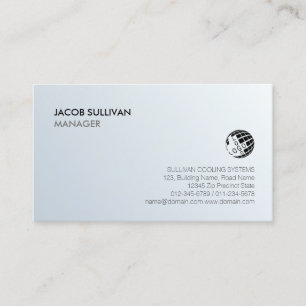 Klimatisierte Heizung Kühlschneeflocke Visitenkarte