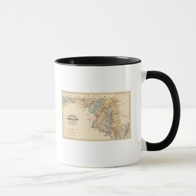 Klimatologische Karte des Staat von Maryland Tasse (Rechts)