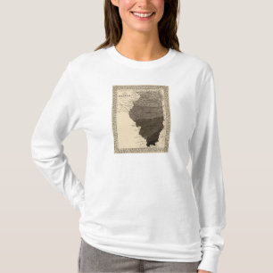 Klimatologische Karte, Illinois T-Shirt