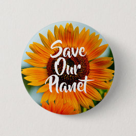 Klimawandel-Bewusstseins-Knopf Button