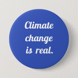 Klimawandel: Blaue Schaltfläche Button