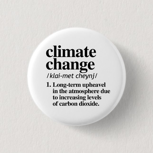 Klimawandel Button (Vorderseite)