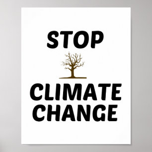 KLIMAWANDEL EINSTELLEN POSTER