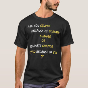 Klimawandel ernste Frage T-Shirt