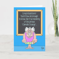 KLIMAWANDEL Geburtstags-Karte