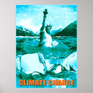 Klimawandel globale Erwärmung Poster