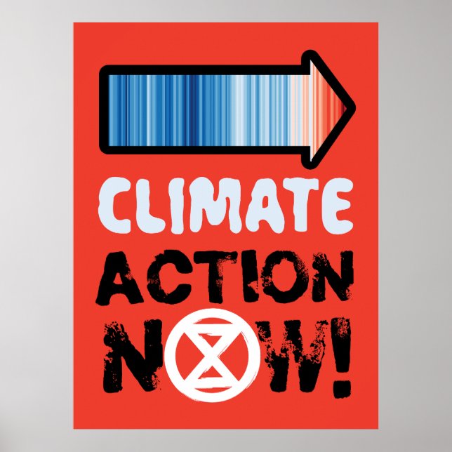 Klimawandel Großplakat Poster (Vorne)
