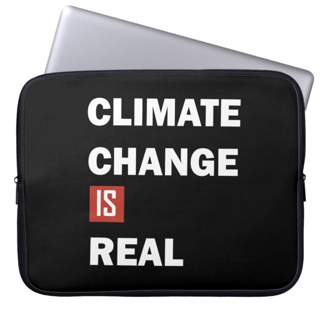 Klimawandel ist real laptopschutzhülle (Vorderseite)