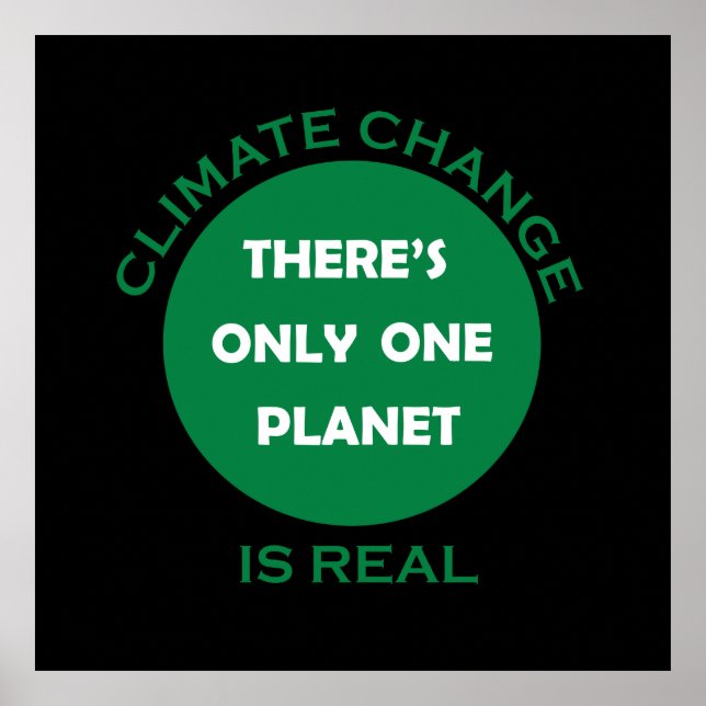 Klimawandel ist real poster (Vorne)