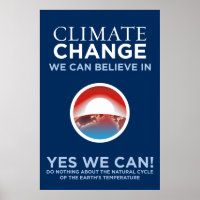Klimawandel - Ja, wir können Obama Parody-Poster s