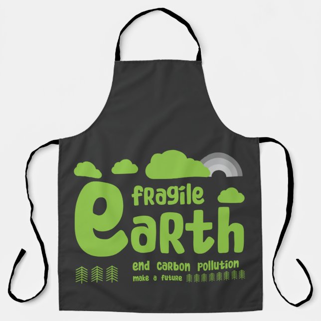 Klimawandel | Kohlenstoffverunreinigung | T - Shir Schürze (Vorderseite)