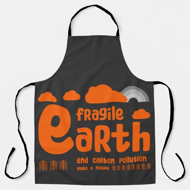 Klimawandel | Kohlenstoffverunreinigung | T - Shir Schürze (Vorderseite)