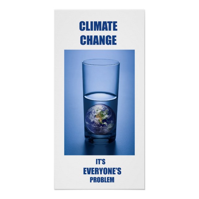 Klimawandel Poster (Vorderseite)