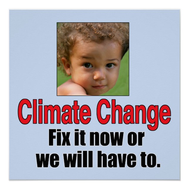 Klimawandel Poster (Vorderseite)