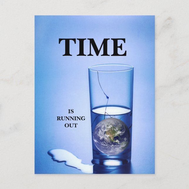 Klimawandel Postkarte (Vorderseite)
