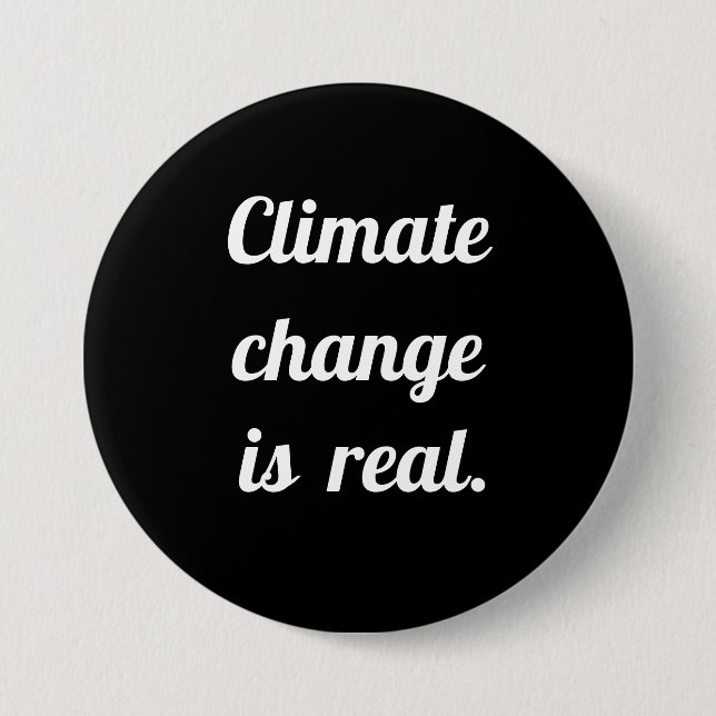 Klimawandel: Schwarze Schaltfläche Button (Vorderseite)
