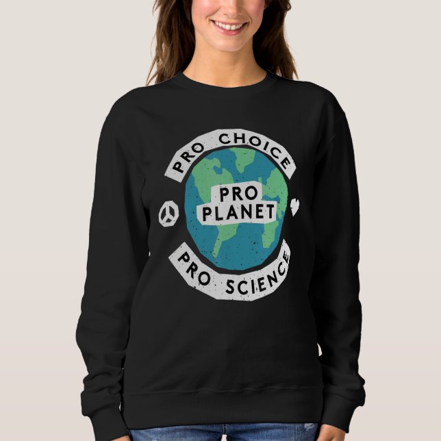Klimawandel Umweltschützer Erde Befürworter Pro Sweatshirt (Vorderseite)