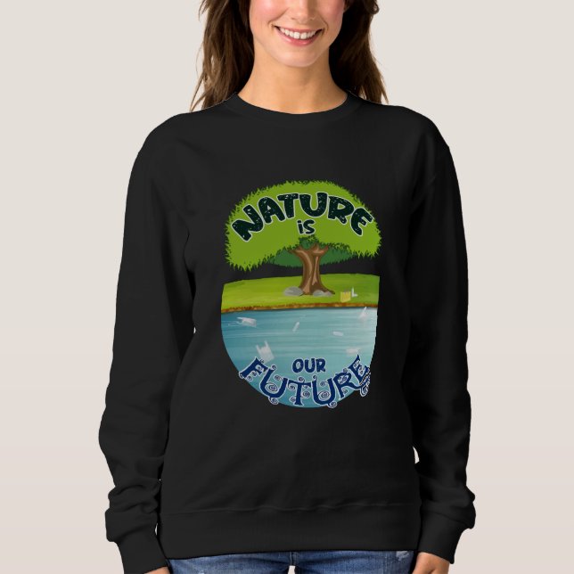 Klimawandel Zukunft Planet Erde CO2 Geschenkidee Sweatshirt (Vorderseite)