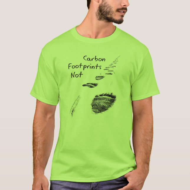 Klimawandelt-shirt Eisbär-Kohlenstoffabdruck T-Shirt (Vorderseite)