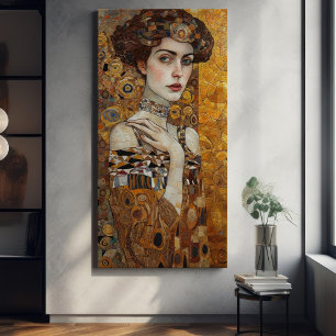 Klimt Adele Bloch-Bauer Gold Mosaic Painting Leinwanddruck
