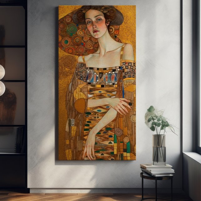 Klimt Adele Bloch-Bauer Gold Mosaikmalerei Canva Leinwanddruck (Von Creator hochgeladen)