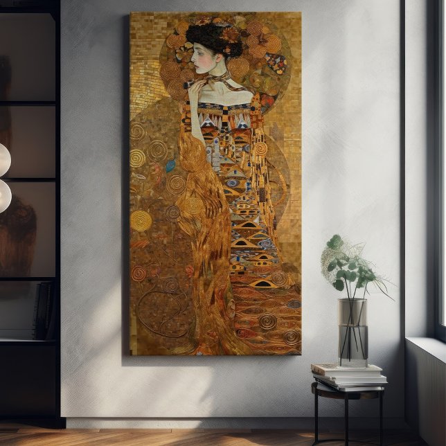 Klimt Adele Bloch-Bauer Gold Mosaikmalerei Canva Leinwanddruck (Von Creator hochgeladen)