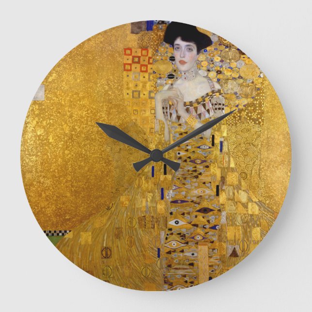 Klimt , “ Adele Bloch-Bauer I ” Große Wanduhr (Vorderseite)