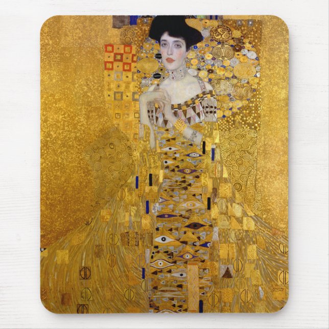 Klimt, "Adele Bloch-Bauer I." Mousepad (Vorne)