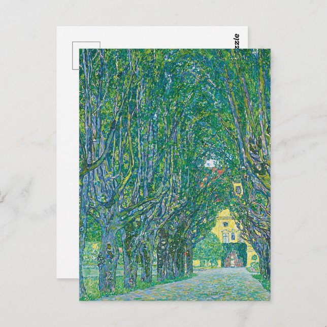 Klimt-Avenue im Park von Schloss Kamme Postkarte (Vorne/Hinten)