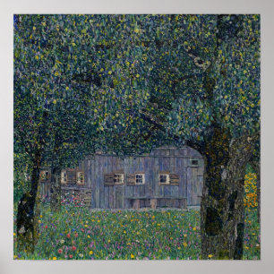 Klimt - Bauernhaus in Oberösterreich 1911 Poster