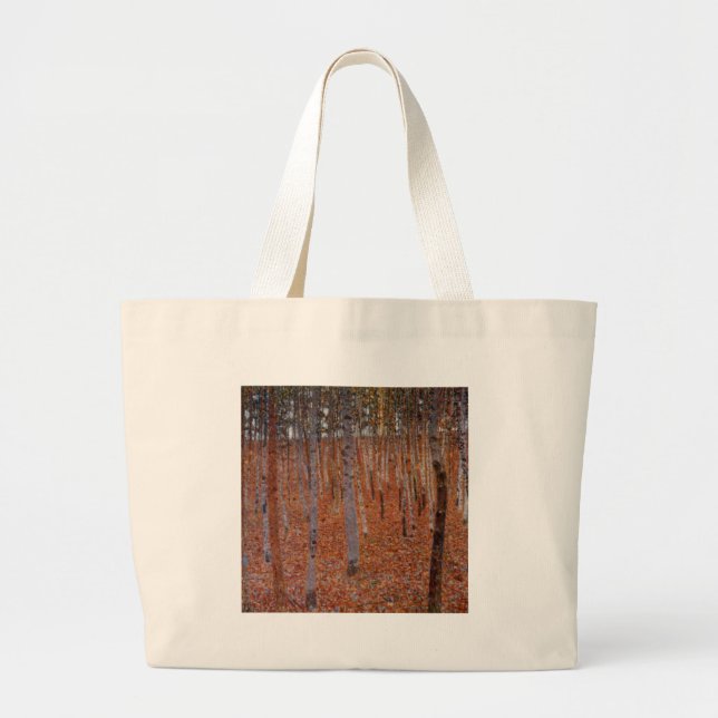 Klimt Beechwood-Forest Jumbo Stoffbeutel (Vorne)